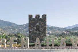 Benahavis Roundabout Roundabout with castle in Benahavis"