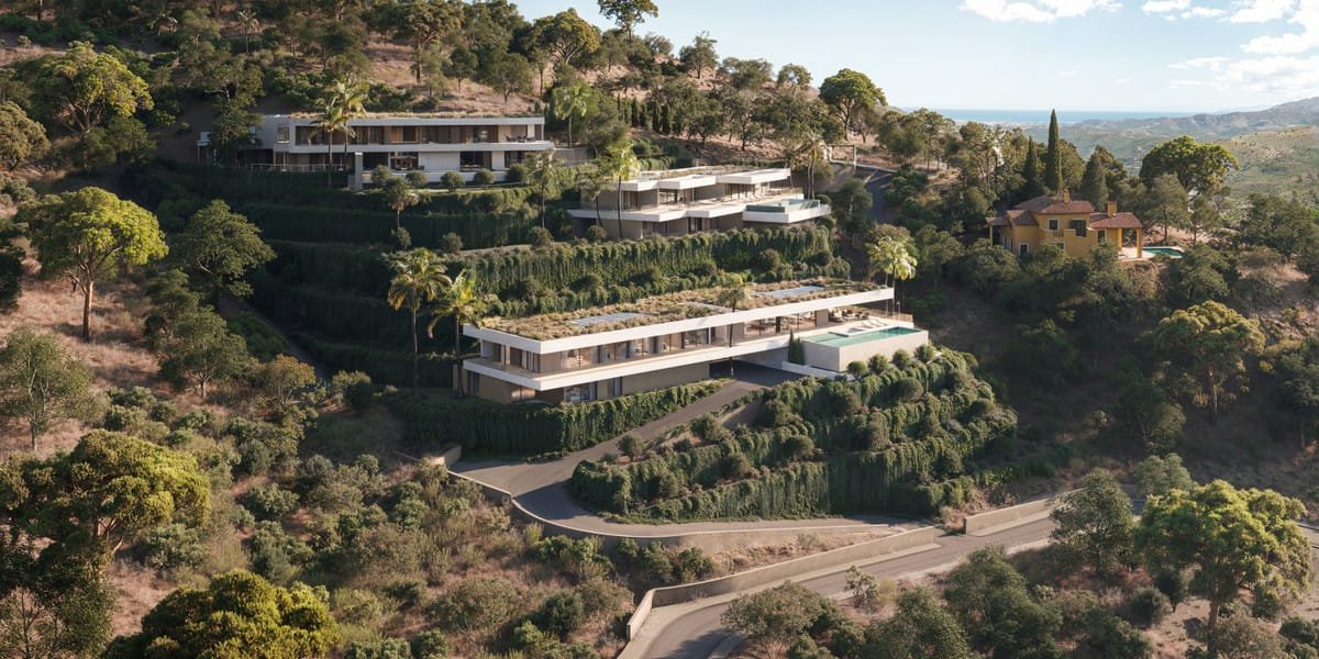 Luxury villas in Benahavís with infinity pool and Mediterranean views