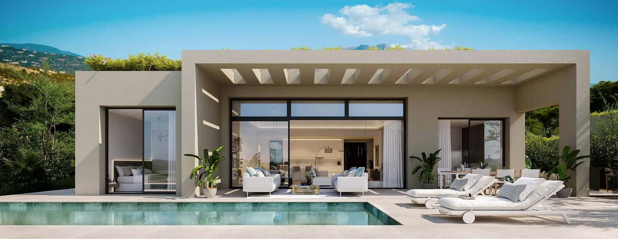 Single-level homes in Benahavís with easier living layouts and terrace access