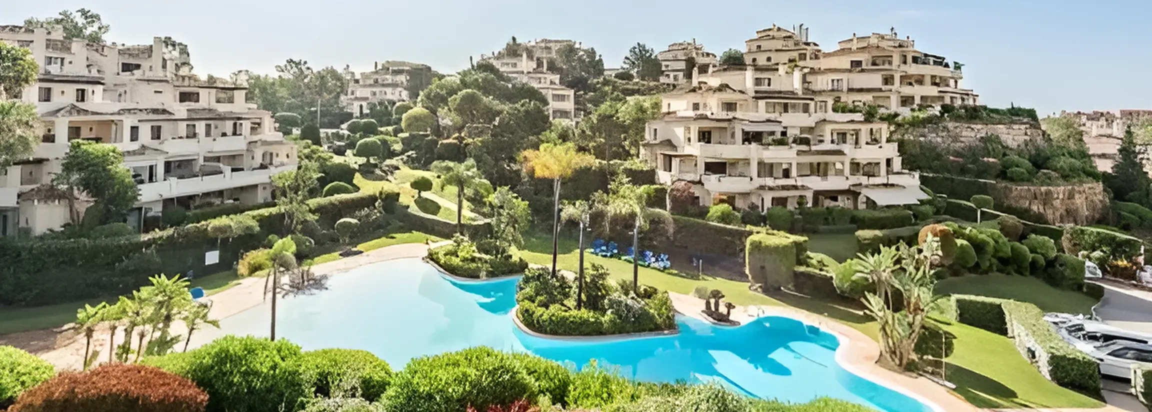 A great pool for children in a gated complex in Spain
