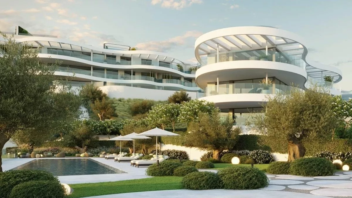 Modern low-rise residential development in Alborada, Benahavís