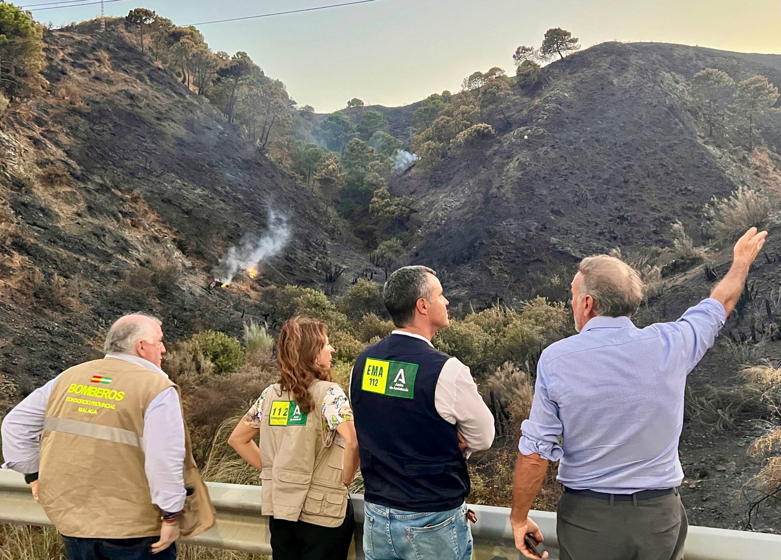 Official emergency update image from EMA 112 Andalucía